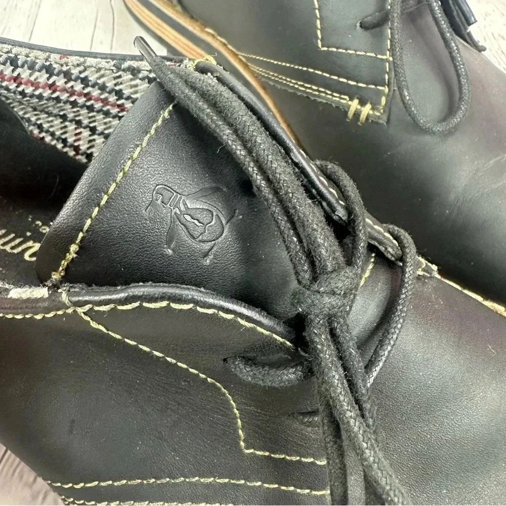 Penguin by munsingwear black leather waylon lace oxford size 11